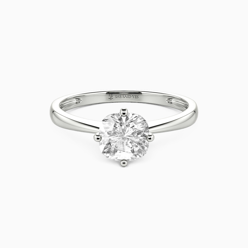 "Meine ganze Welt" 0,8ct Kissen-Schliff Solitär Verlobungsring