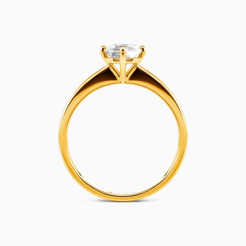 "Meine ganze Welt" 2ct Kissen-Schliff Solitär Verlobungsring