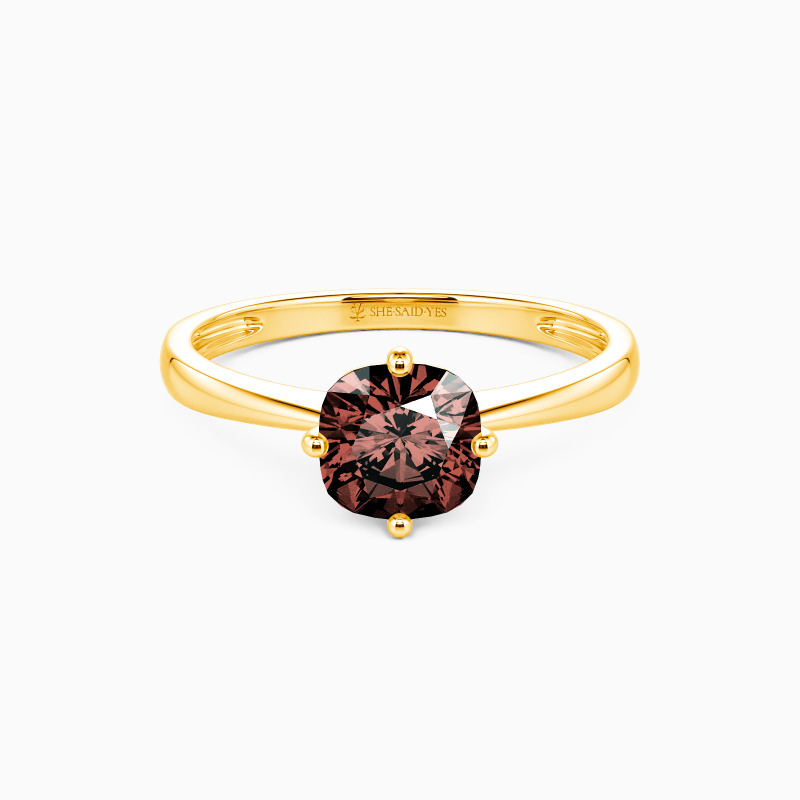 「一途な愛」クッションカット ソリティア 婚約指輪 1.0ct