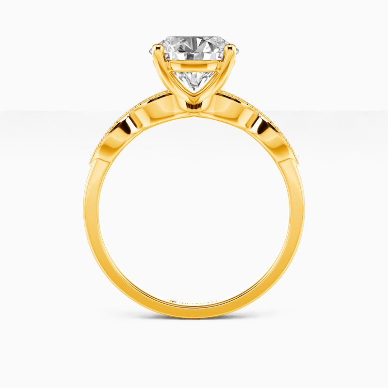 "The Meaning Of Love" Round Cut Solitaire Engagement Ring