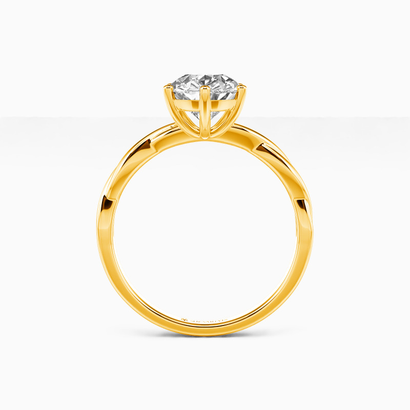 "Anything For Her" Pear Cut Solitaire Engagement Ring