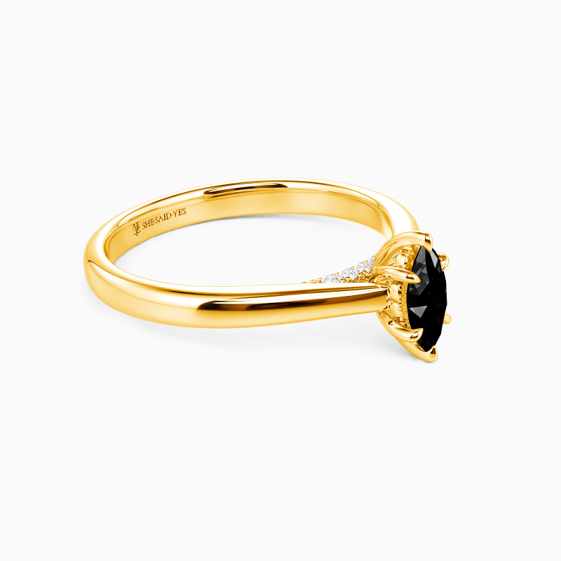 "Rand der Zeit" Solitär Verlobungsring 0,3 ct Marquiseschliff