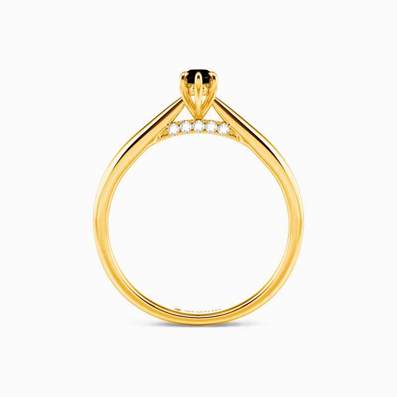 "Rand der Zeit" Solitär Verlobungsring 0,3 ct Marquiseschliff