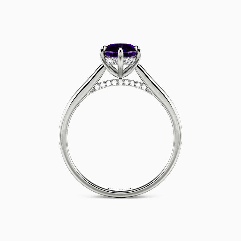 "Edge of Time" Marquise Cut Solitaire Engagement Ring