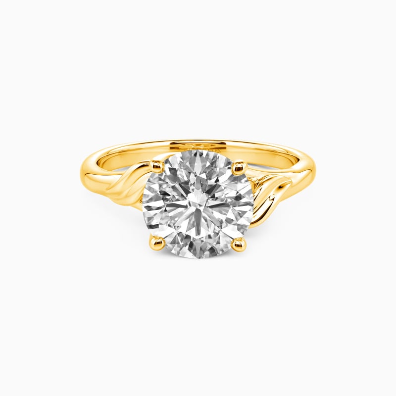 "Love's Entwinement" Round Cut Solitaire Engagement Ring