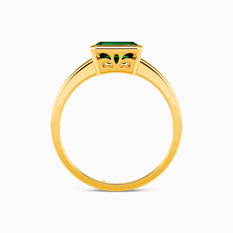 "Together in Spirit" Emerald Cut Solitaire Engagement Ring