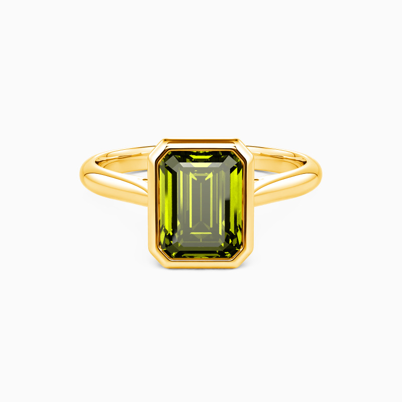 "Tender Whispers" Emerald Cut Solitaire Engagement Ring
