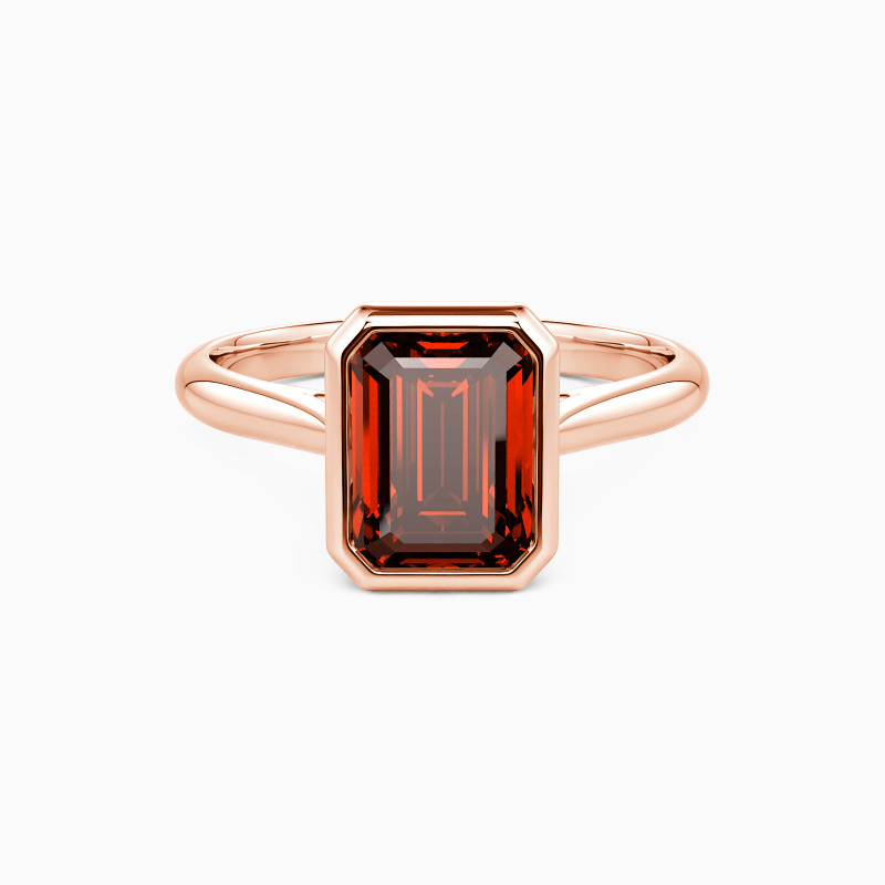 "Tender Whispers" Emerald Cut Solitaire Engagement Ring