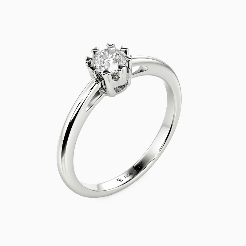 "I'll Find You in Every Lifetime" Round Cut Solitaire Engagement Ring