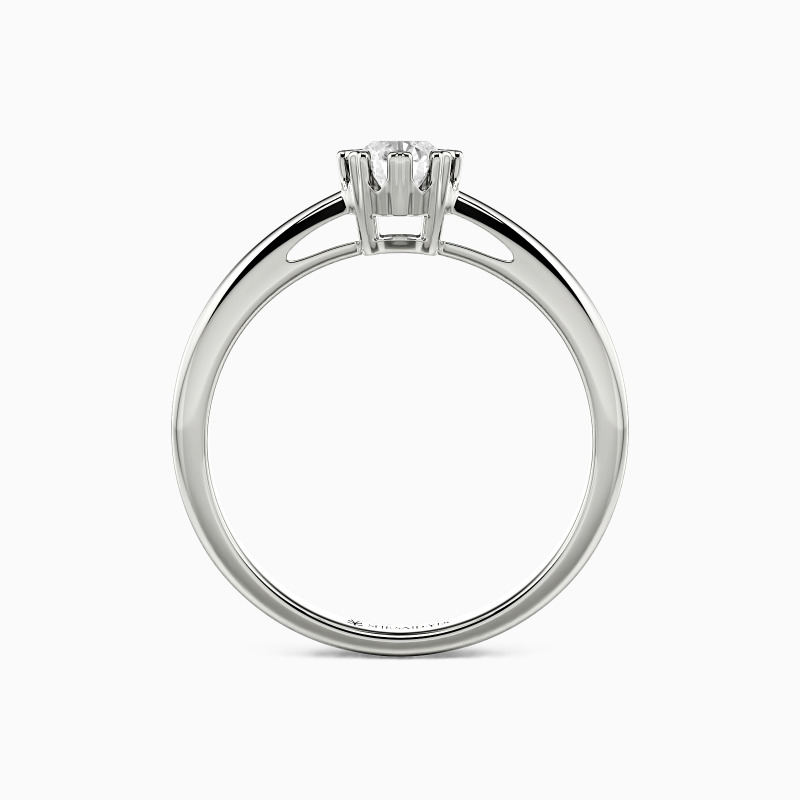 "I'll Find You in Every Lifetime" Round Cut Solitaire Engagement Ring