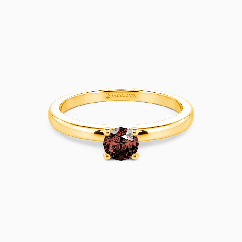 「巡り合う輝き」ラウンド 0.3ct ソリティア 婚約指輪 
