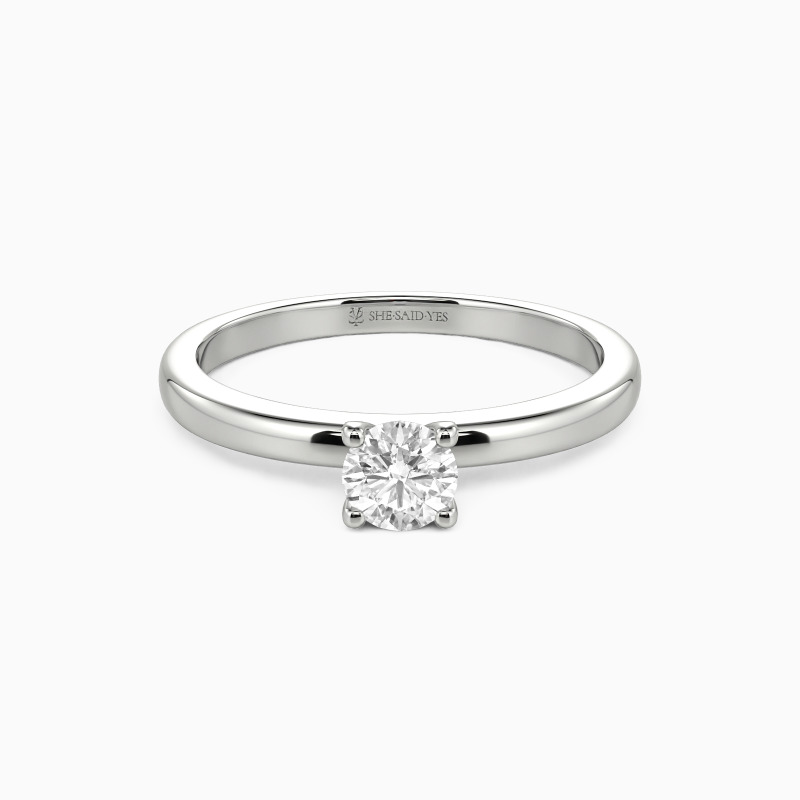 「巡り合う輝き」ラウンド 0.3ct ソリティア 婚約指輪