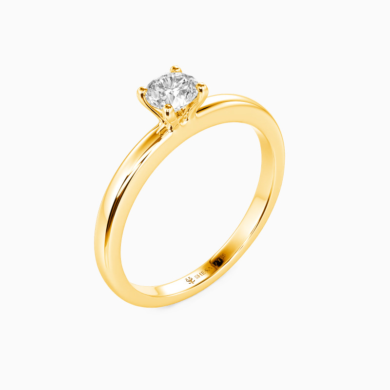 "Forever Starts with Now" Round Cut Solitaire Engagement Ring