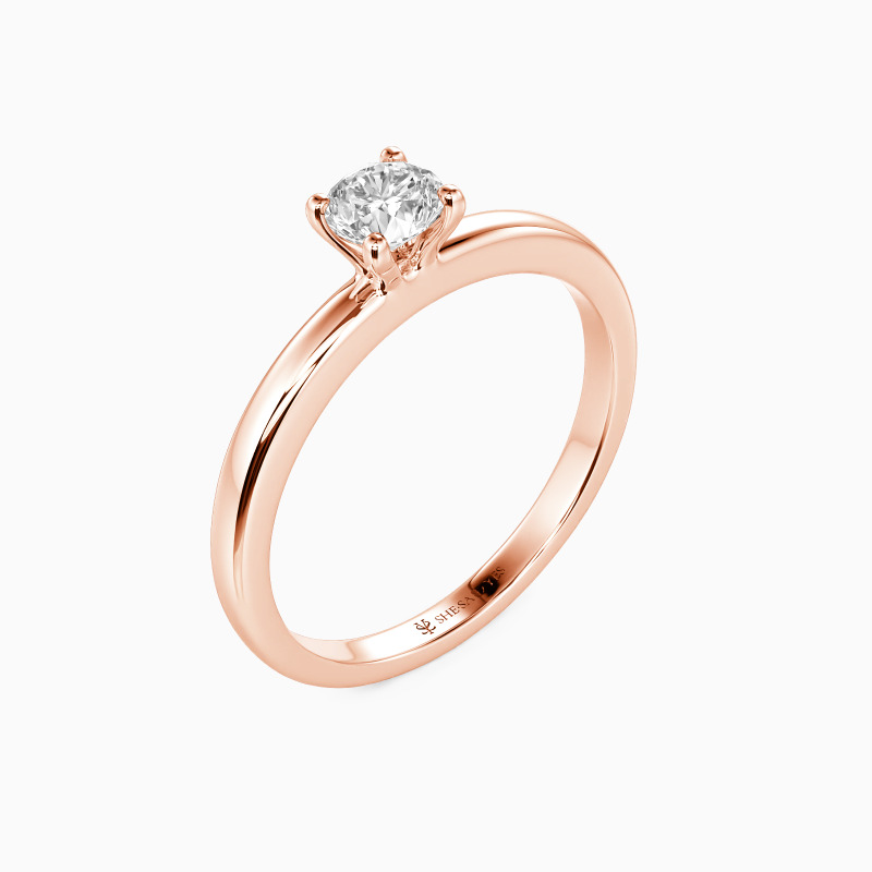"Forever Starts with Now" Round Cut Solitaire Engagement Ring