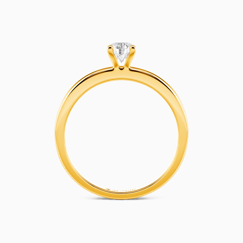 "Forever Starts with Now" Round Cut Solitaire Engagement Ring
