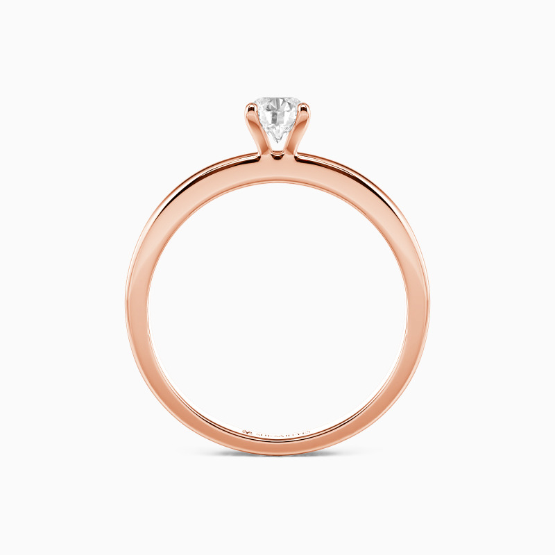 "Forever Starts with Now" Round Cut Solitaire Engagement Ring