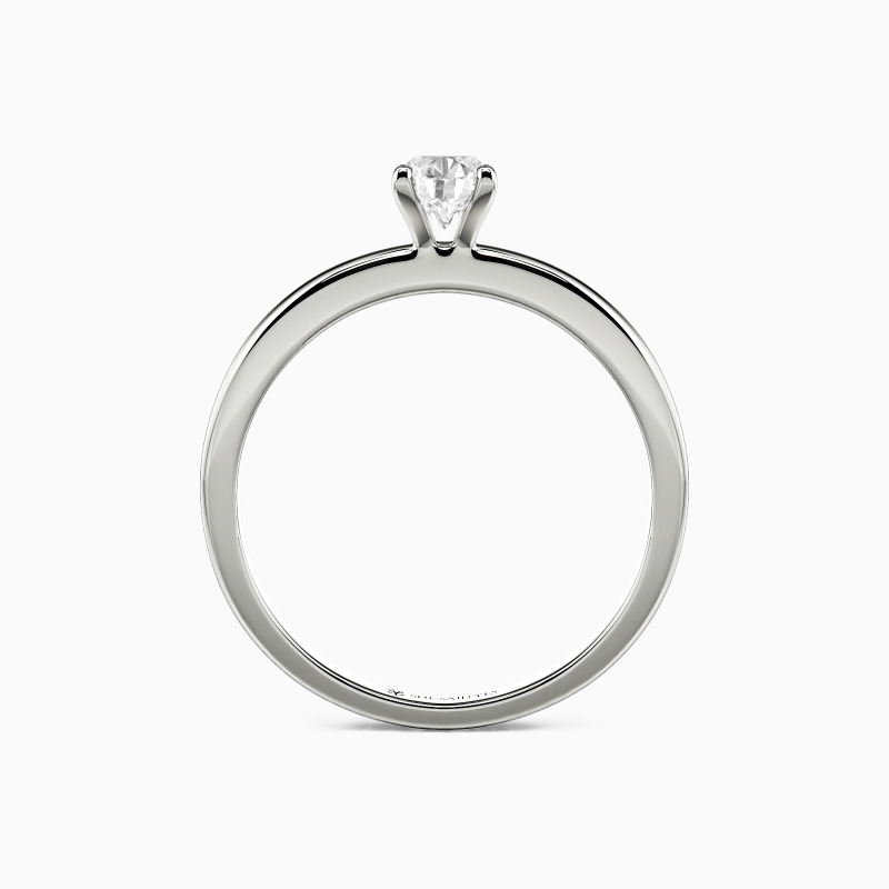 "Forever Starts with Now" Round Cut Solitaire Engagement Ring