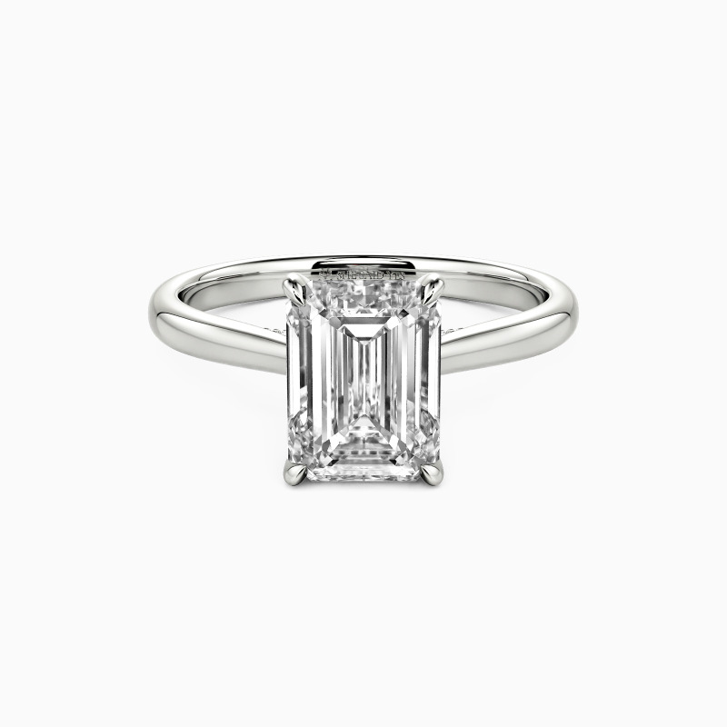 "Your Reflection" Emerald Cut Solitaire Engagement Ring