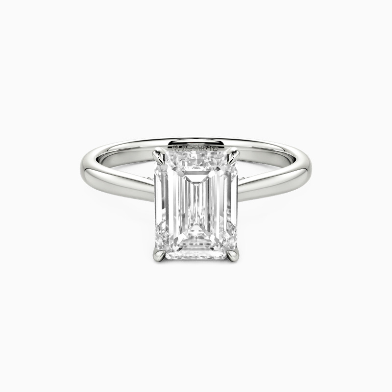 "Your Reflection" Emerald Cut Solitaire Engagement Ring