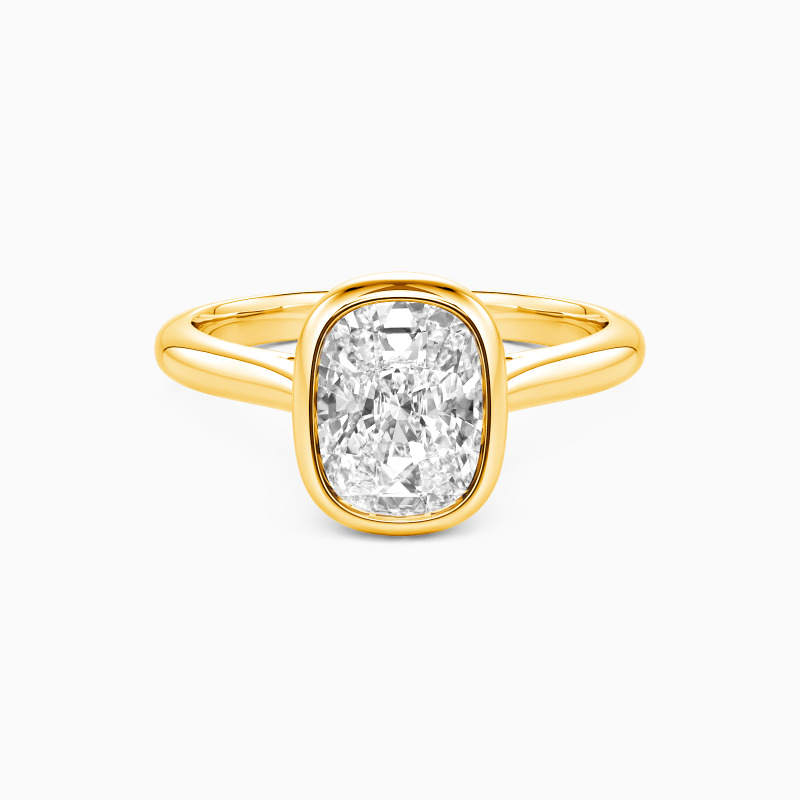 "Held in Stillness" Elongated Cushion Solitaire Engagement Ring