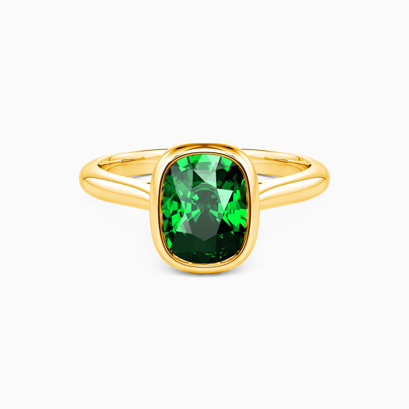 "Held in Stillness" Elongated Cushion Solitaire Engagement Ring
