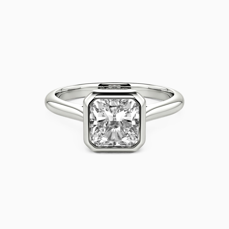"A Breath Held in Time" Radiant Cut Solitaire Engagement Ring