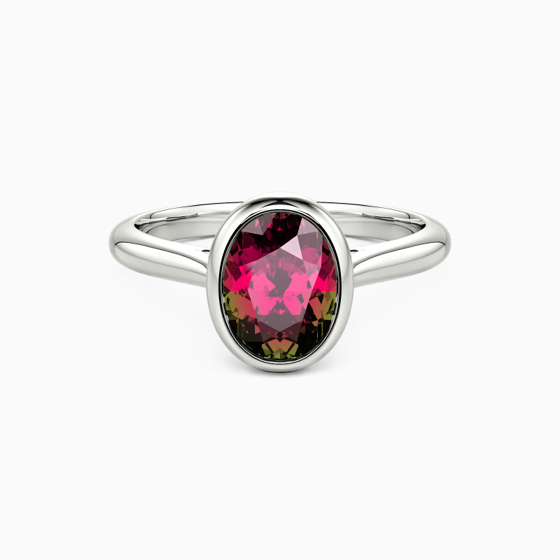 "Gentle Orbit" Oval Cut Solitaire Engagement Ring