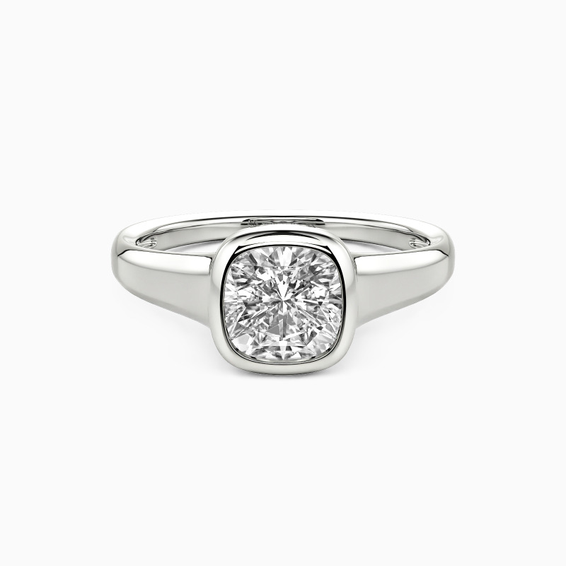 "My Pure Angel" Cushion Cut Solitaire Engagement Ring