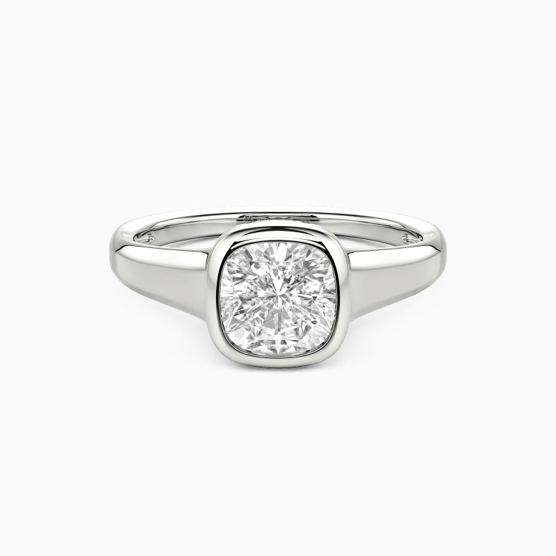 "My Pure Angel" Cushion Cut Solitaire Engagement Ring