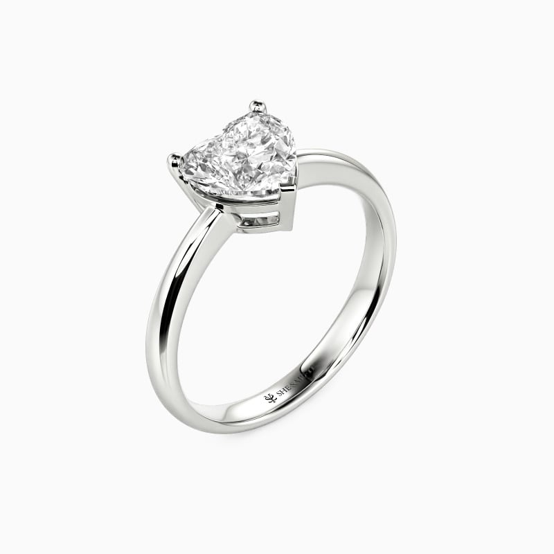 "My Hope" Heart Cut Solitaire Engagement Ring