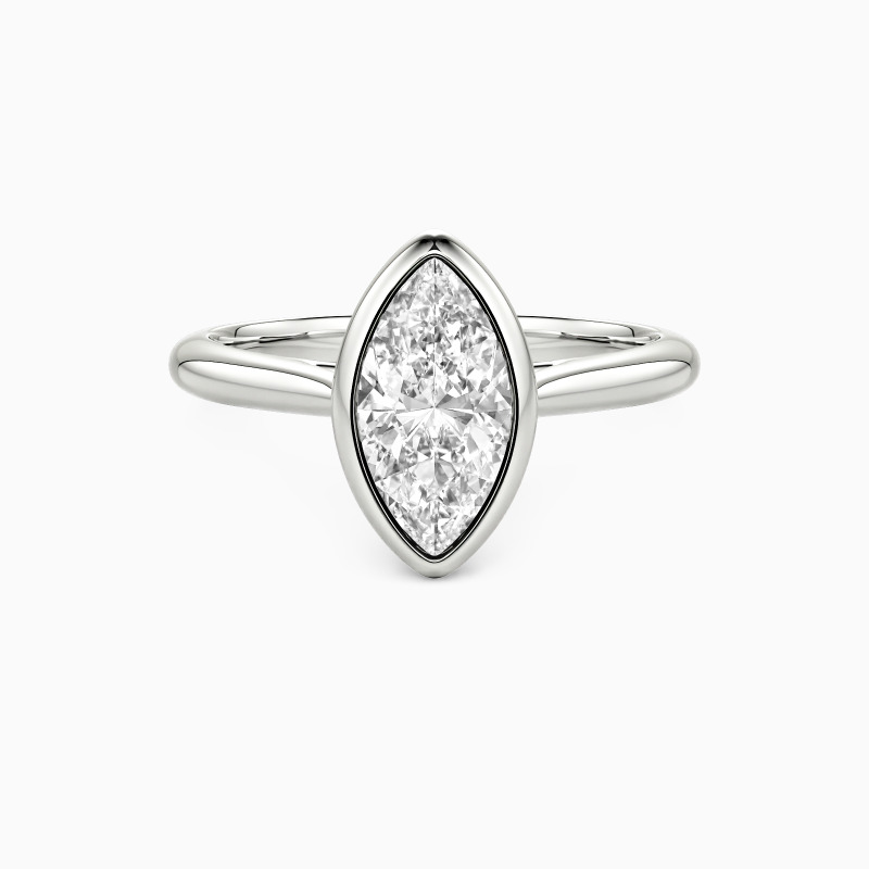 "The First Day of Always" Marquise Cut Solitaire Engagement Ring