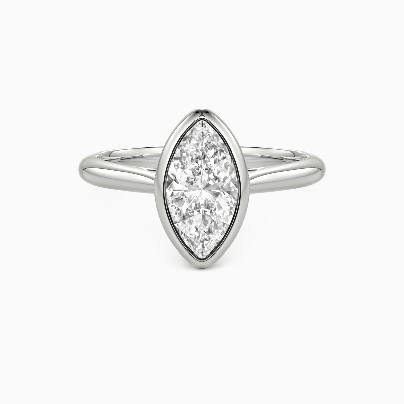 "The First Day of Always" Marquise Cut Solitaire Engagement Ring