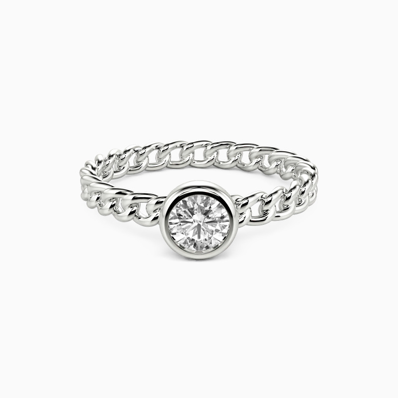 "Someone Destined to Meet" Round Cut Solitaire Engagement Ring