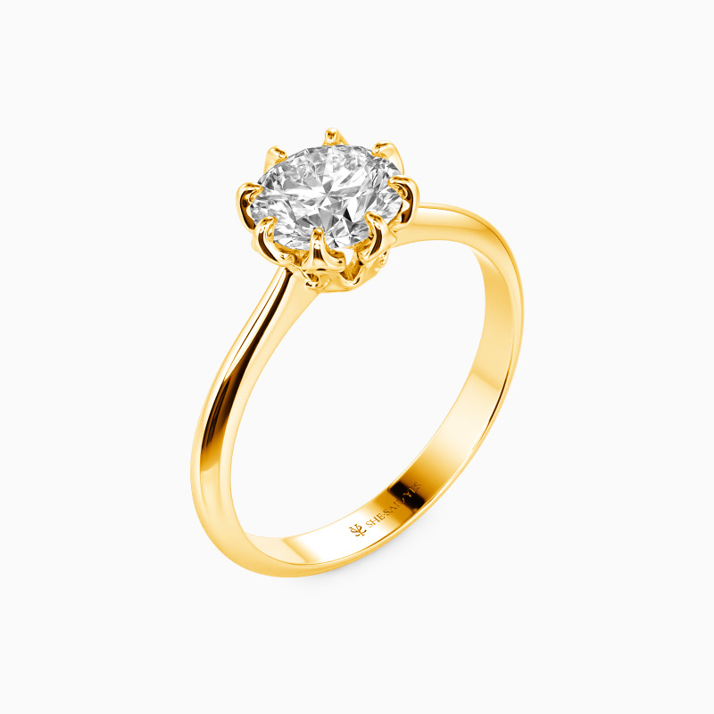 "Happiness Is Within Reach" Round Cut Solitaire Engagement Ring