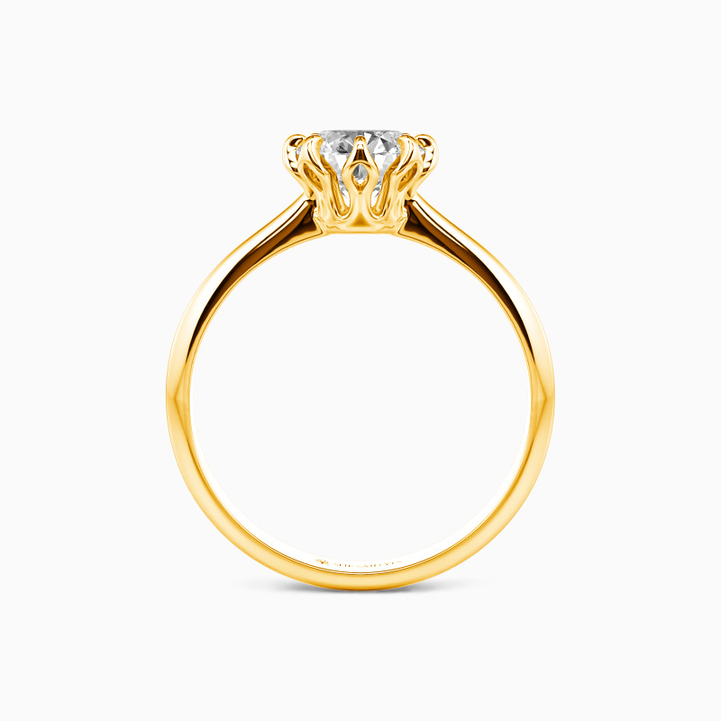 "Happiness Is Within Reach" Round Cut Solitaire Engagement Ring