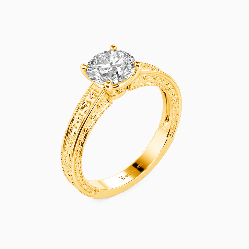 "You Are My Cure" Round Cut Solitaire Engagement Ring
