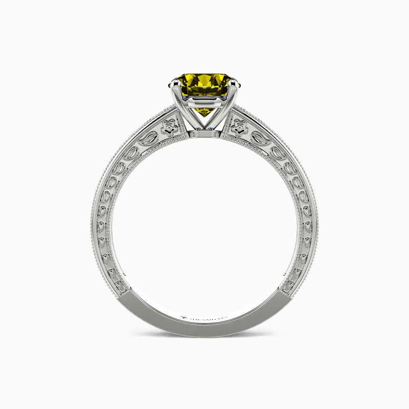 "You Are My Cure" Round Cut Solitaire Engagement Ring