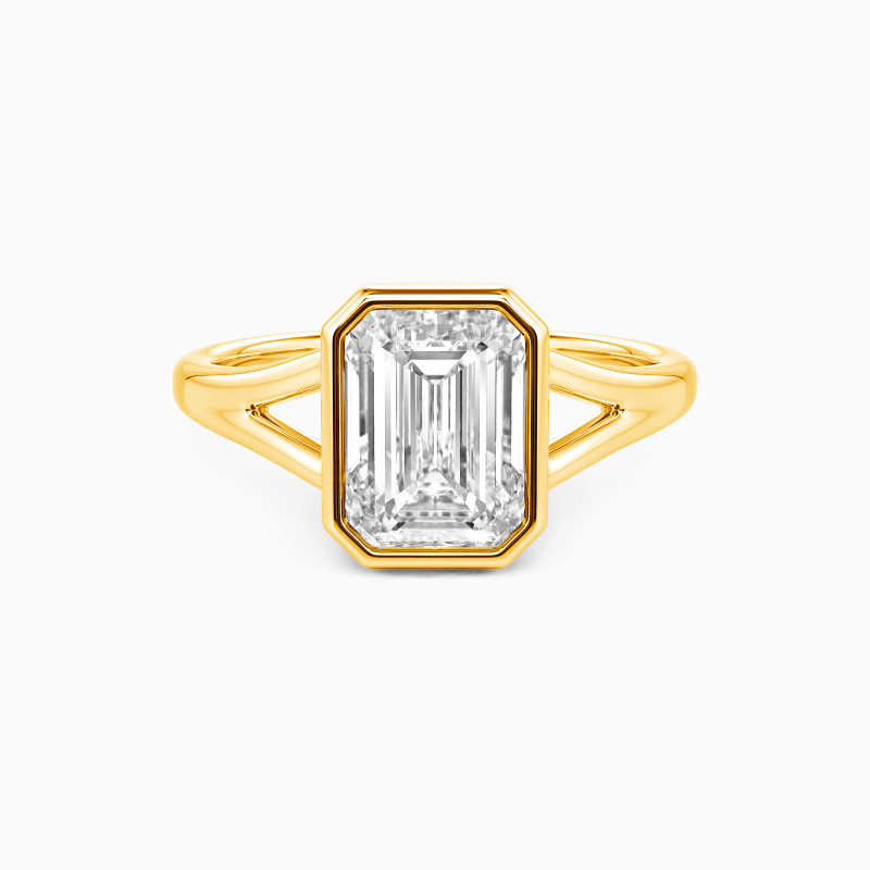 "Our Clear Forever" Emerald Cut Solitaire Engagement Ring