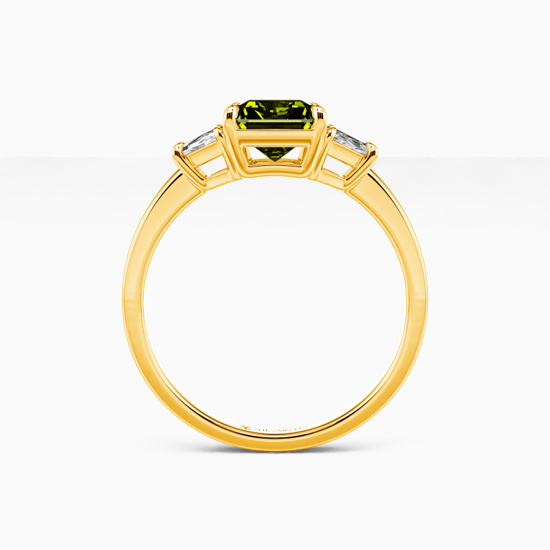 "Love Prayer" 2ct Radiant Cut Three Stone Engagement Ring