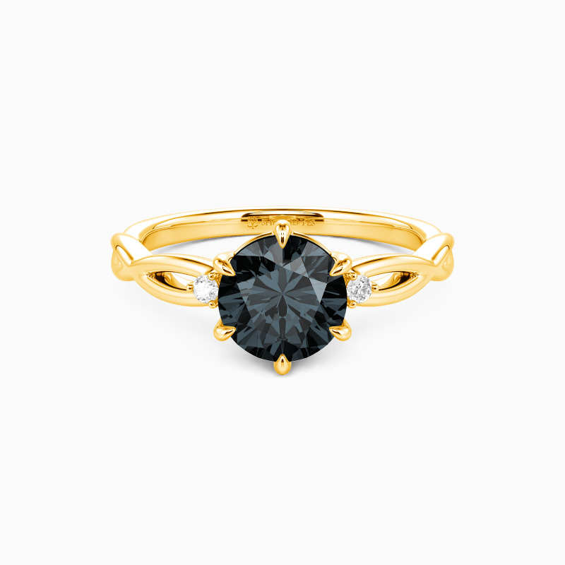 "The Way You Loved Me" Round Cut Three Stone Engagement Ring