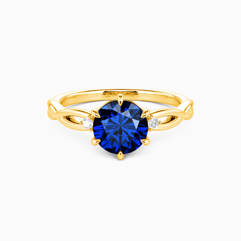 "The Way You Loved Me" Round Cut Three Stone Engagement Ring