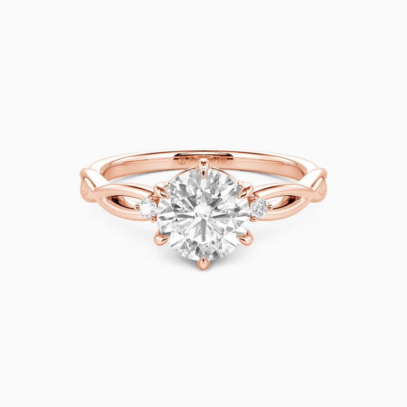 "The Way You Loved Me" Round Cut Three Stone Engagement Ring