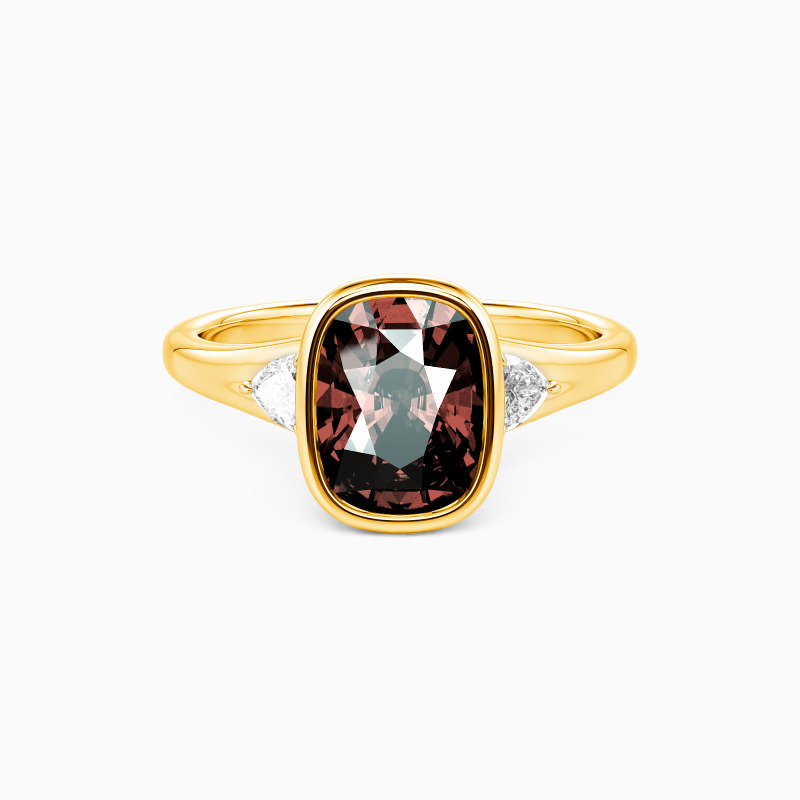 "Forever Starts Tonight" Elongated Cushion Three Stone Engagement Ring