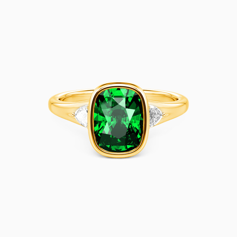 "Forever Starts Tonight" Elongated Cushion Three Stone Engagement Ring