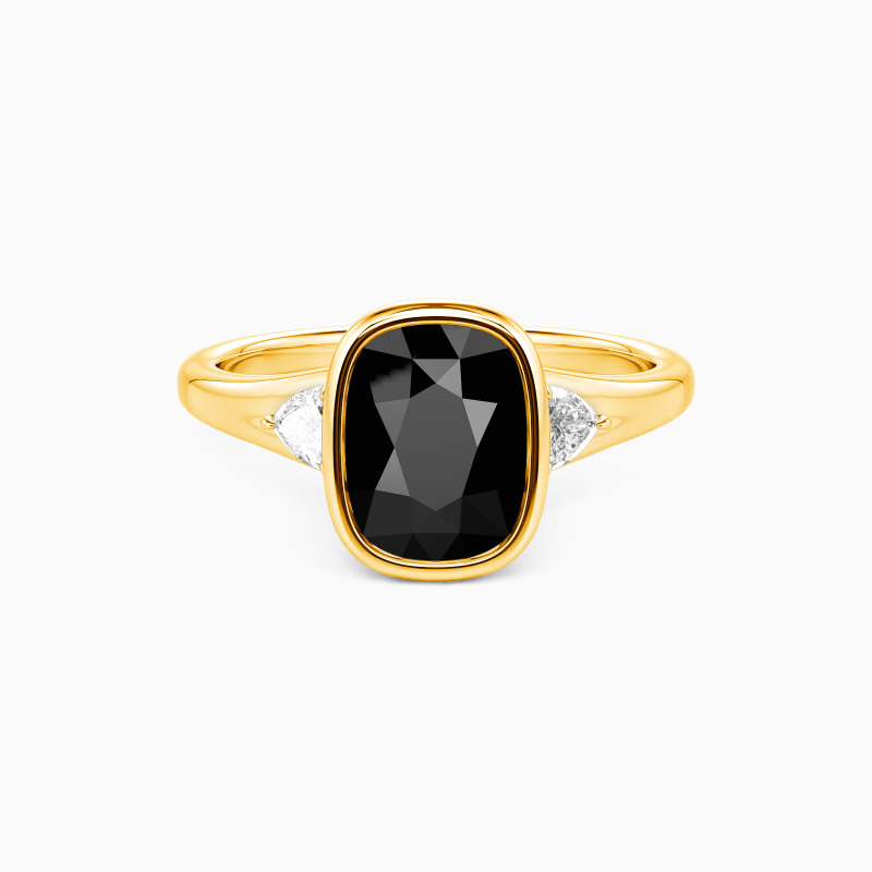 "Forever Starts Tonight" Elongated Cushion Three Stone Engagement Ring