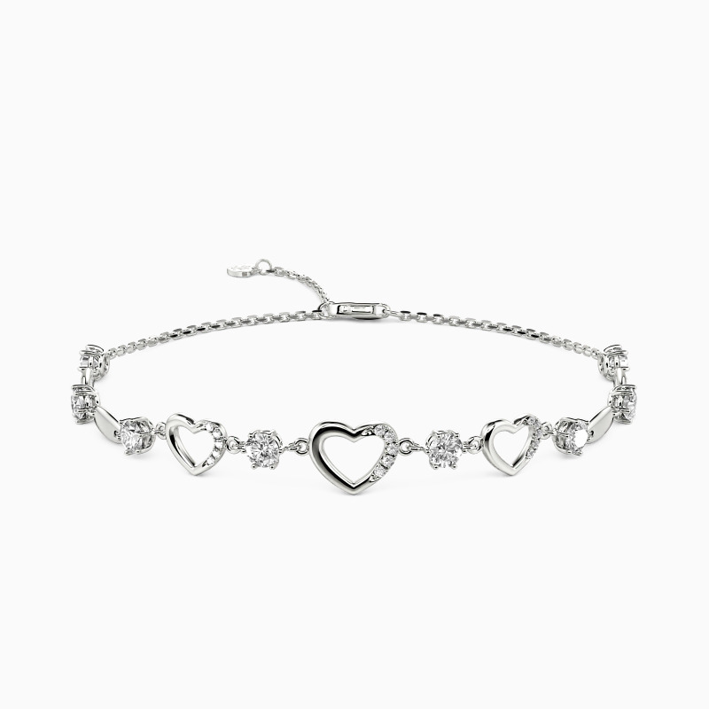 "My Heart is All Yours" Open Heart Bracelet