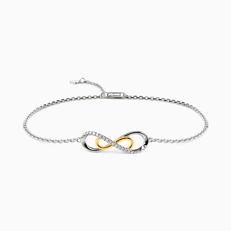 "Mon amour infini" Bracelet double nœud infini