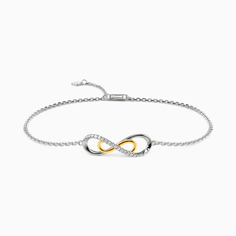 "Mon amour infini" Bracelet double nœud infini