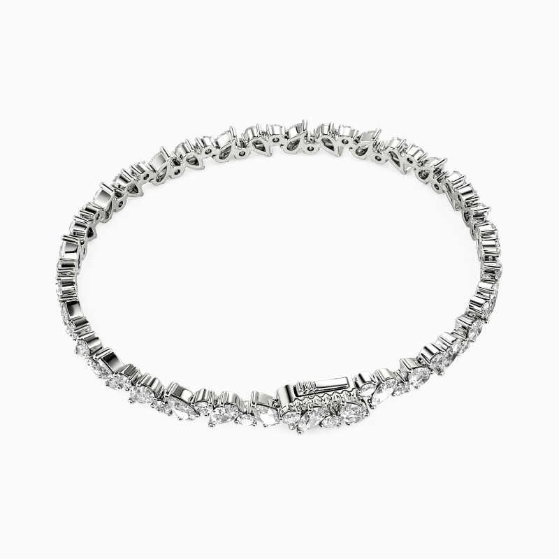 "Starlit Romance" Tennis Bracelet