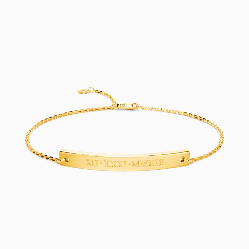 "A Day to Remember" Engravable Bar Bracelet